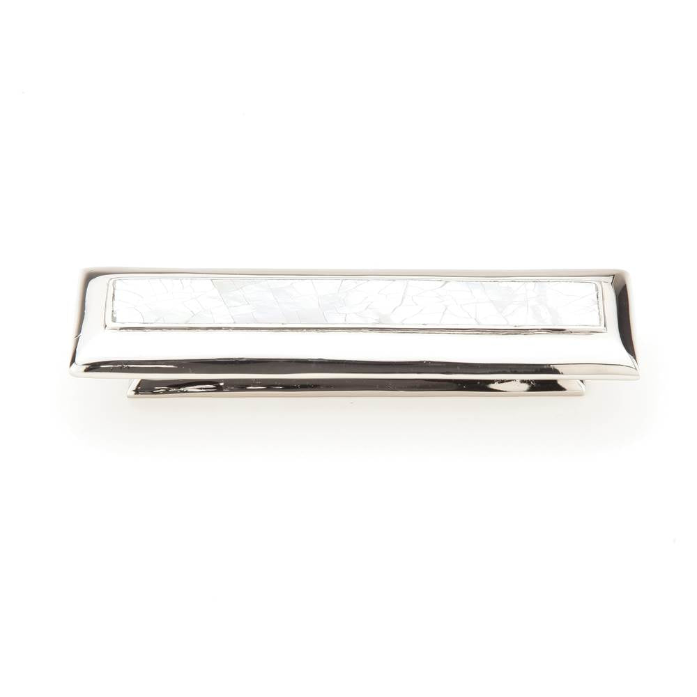 Schaub And Company - Mother Of Pearl,Rectangle Pull With Mother Of Pearl Inlay And Polished Nickel,3'' Cc - Mother of Pearl
