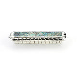 Schaub And Company - Imperial Shell,Inlaid On Solid Brass,Polished Nickel Pull, 4-1/2'' X 1-1/4'' Overall,3'' Cc - Imperial Shell