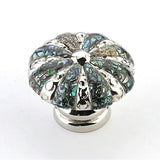 Schaub And Company - Imperial Shell,Inlaid On Solid Brass,Polished Nickel Round Knob,1-3/8'' Dia - Imperial Shell