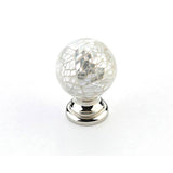 Schaub And Company - Mother Of Pearl,White Mother Of Pearl Knob With Polished Nickel Base, 1-1/4'' Dia,,Please Note We Do Not Recommend Using A Power Tool When Installing This Item, - Mother of Pearl
