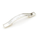 Schaub And Company - Mother Of Pearl,Rectangle Pull,4'' Cc With White Mother Of Pearl Inlay On Polished Nickel - Mother of Pearl