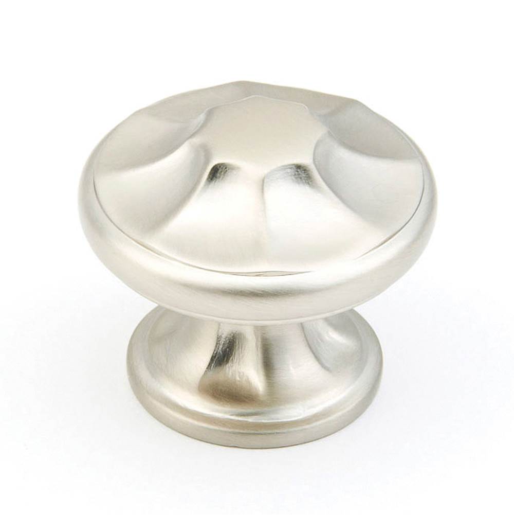Schaub And Company - Knob, Satin Nickel Knob, 1-3/8'' dia - Satin Nickel