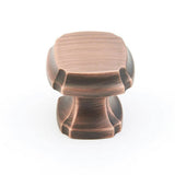Schaub And Company - Knob, Square, Empire Bronze, 1-3/8'' dia - Empire Bronze