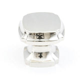 Schaub And Company - Knob, Square, Polished Nickel, 1-3/8'' dia - Polished Nickel