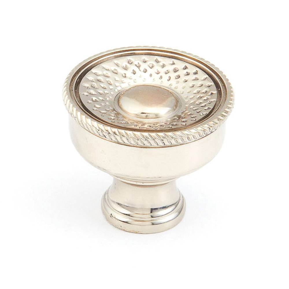 Schaub And Company - Knob, White Brass, 1-1/4'' dia - White Brass