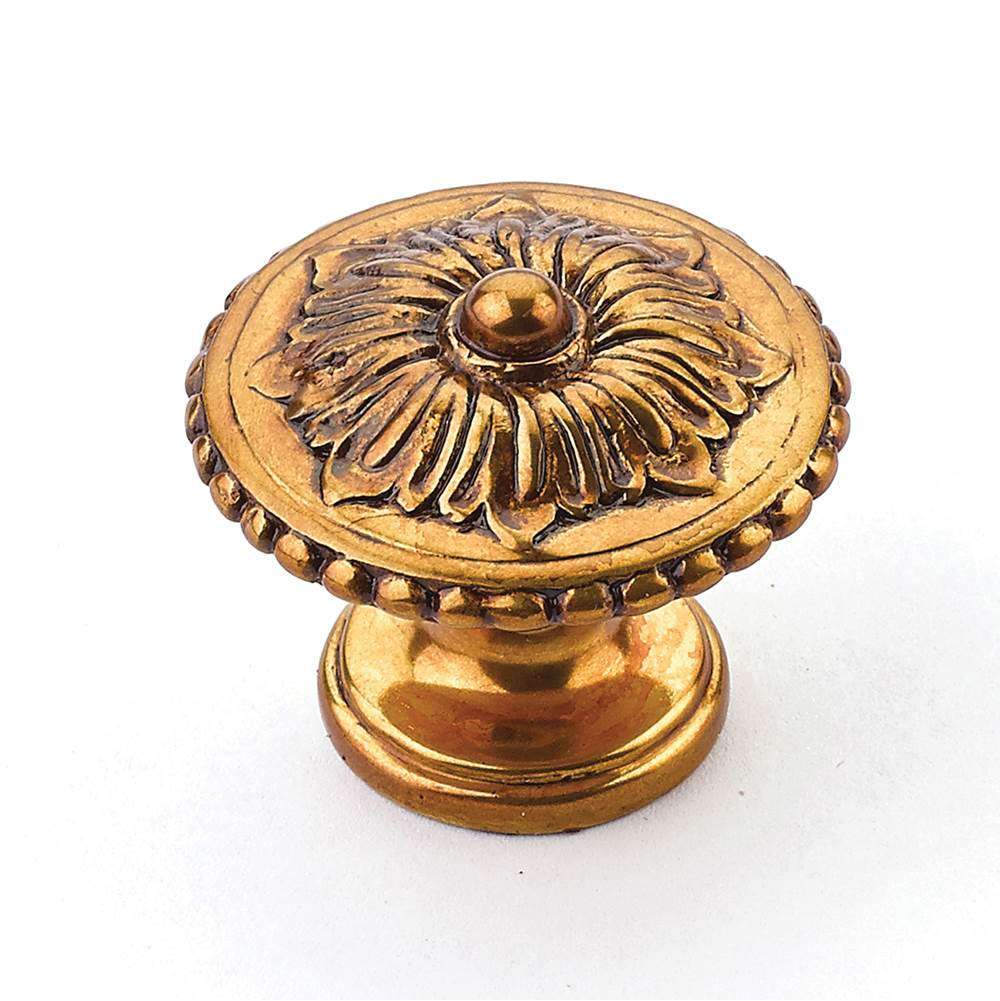 Schaub And Company - Knob, Paris Brass, 1-1/4'' dia - Paris Brass