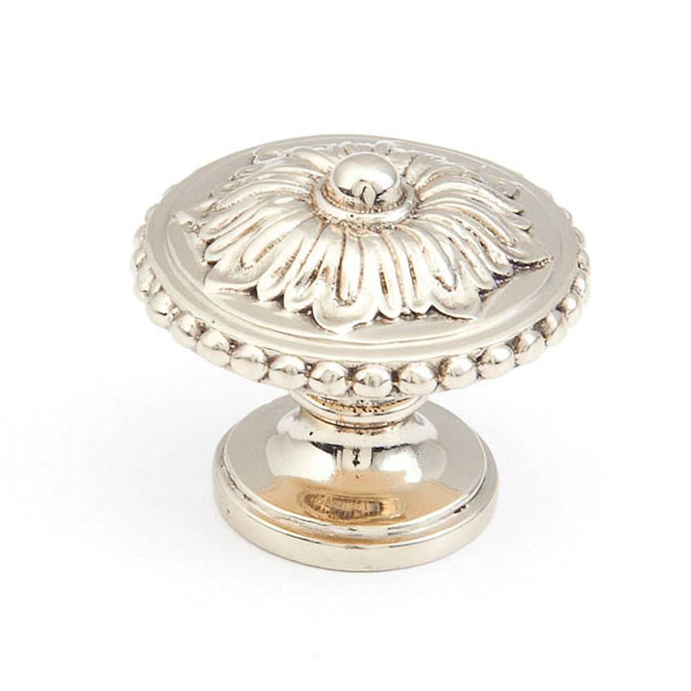 Schaub And Company - Knob, White Brass, 1-1/4'' dia - White Brass