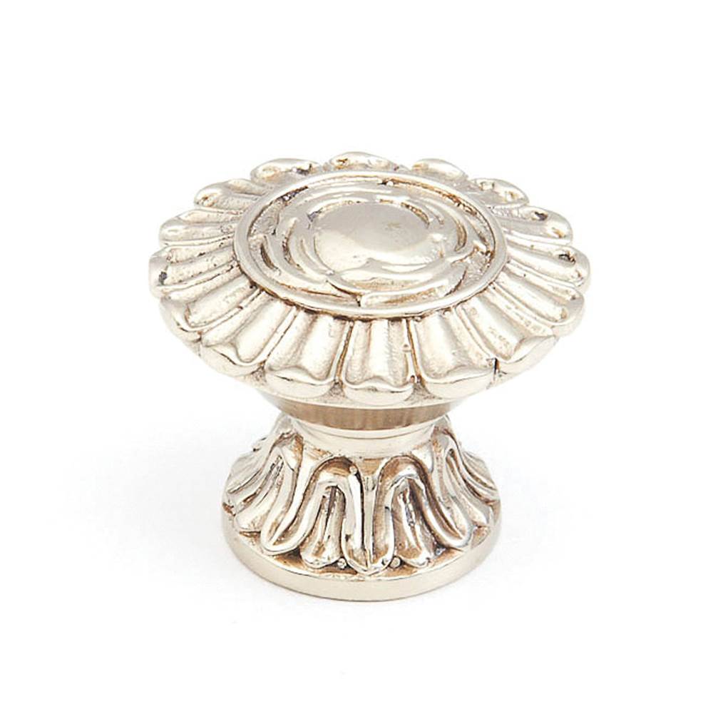 Schaub And Company - Knob, White Brass, 1-1/4'' dia - White Brass