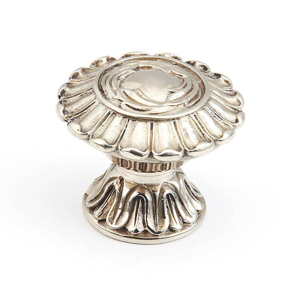 Schaub And Company - Knob, White Brass, 1-1/2'' dia - White Brass