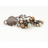Schaub And Company - Pull, Grape Vine, Dark Bronze Hi-lited, 4-9/16'' cc - Dark Bronze
