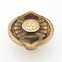 Schaub And Company - Knob, Mother of Pearl/Violet Oyster, Antique Brass, 1-11/16'' dia - Antique Brass