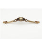 Schaub And Company - Pull, Mother of Pearl/Violet Oyster, Antique Brass, 6-1/2'' cc - Antique Brass