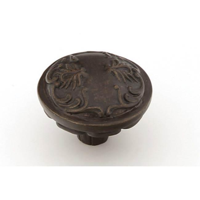 Schaub And Company - Knob, Round, Dark Glaze, 1-1/4'' dia - Dark Glaze