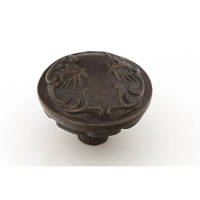 Schaub And Company - Knob, Round, Dark Glaze, 1-1/4'' dia - Dark Glaze