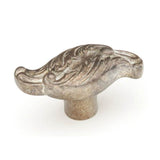 Schaub And Company - Knob, Oblong, Monticello Silver, 7/8'' x 2'' dia - Monticello Silver