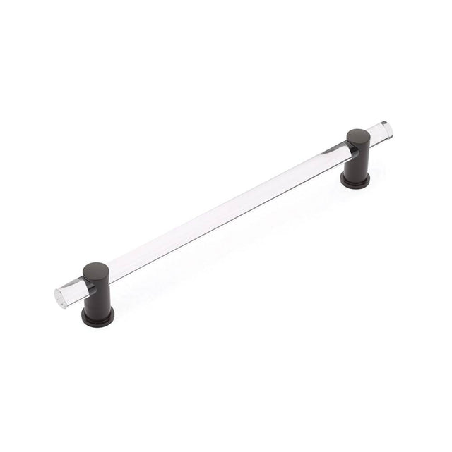 Schaub And Company - Back to Back, Appliance Pull, NON-Adjustable Clear Acrylic, Oil Rubbed Bronze, 12'' cc - Oil Rubbed Bronze