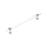 Schaub And Company - Concealed Surface, Appliance Pull, NON-Adjustable Clear Acrylic, Polished Nickel, 12'' cc - Polished Nickel