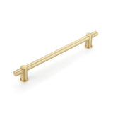 Schaub And Company - Fonce Appliance Pull, 12'' cc, with Satin Brass - Satin Brass