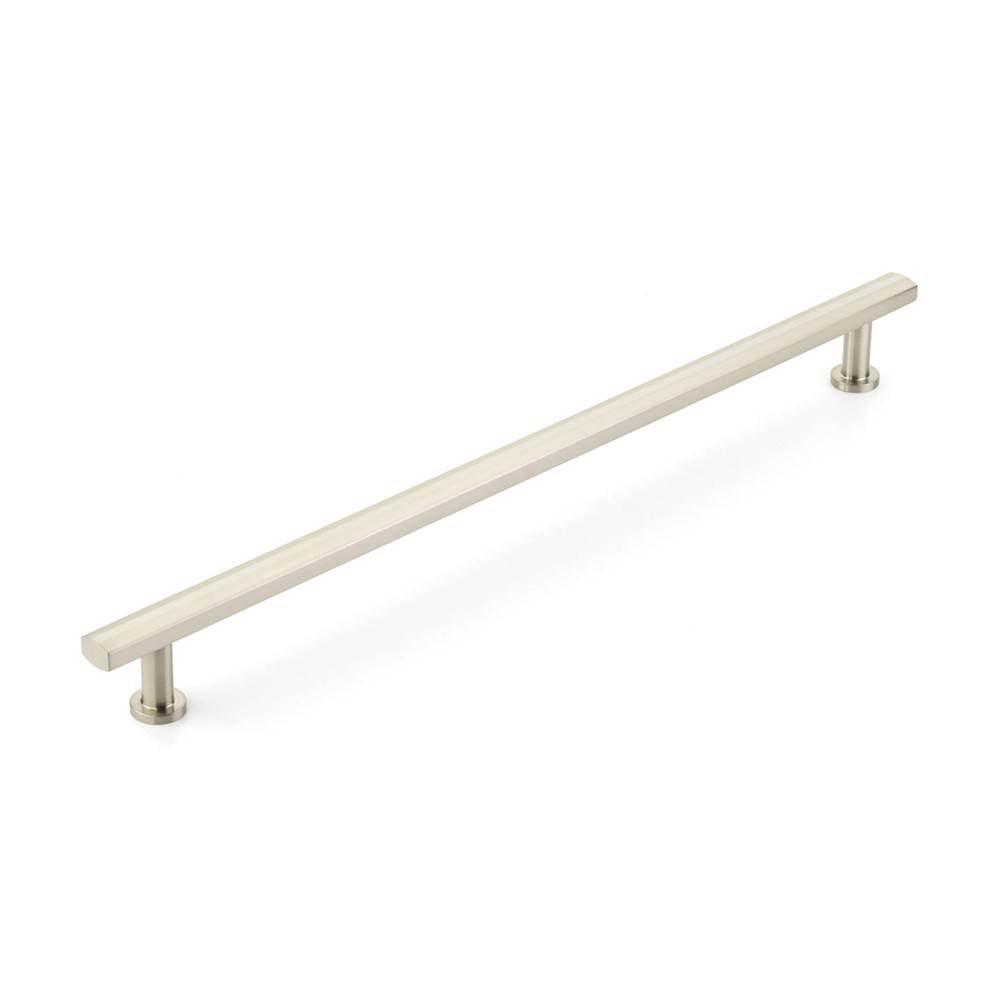 Schaub And Company - Back to Back, Appliance Pull, Brushed Nickel, 18'' cc - Brushed Nickel