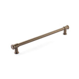 Schaub And Company - Back to Back, Appliance Pull, Brushed Bronze, 15'' cc - Brushed Bronze