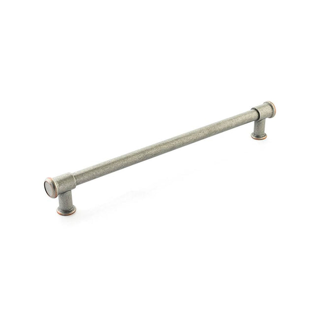 Schaub And Company - Concealed Surface,Steamworks,Appliance Pull,Distressed Pewter/Copper,15'' Cc - Distressed Pewter