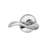 Schlage - Seville Lever Bed and Bath Lock in Bright Chrome - Bright Chrome