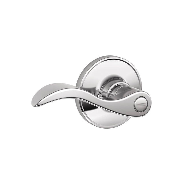 Schlage - Seville Lever Bed and Bath Lock in Bright Chrome - Bright Chrome