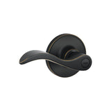 Schlage - Seville Lever Bed and Bath Lock - Aged Bronze