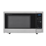Sharp - 1.4 CF Microwave 1000W 12.8'' Turntable Sensor Blue LED D - Stainless