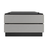 Sharp - 24'' Under-the-Counter Pedestal, double push-to-open drawers for SMD2499FS, SSC2489DS, Panel Ready - Stainless