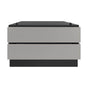 Sharp - 24'' Under-the-Counter Pedestal, double push-to-open drawers for SMD2499FS, SSC2489DS, Panel Ready - Stainless