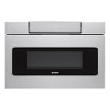 Sharp - 24'' / 1.2 CF Flat Panel Microwave Drawer 1000W Sensor LCD - Stainless