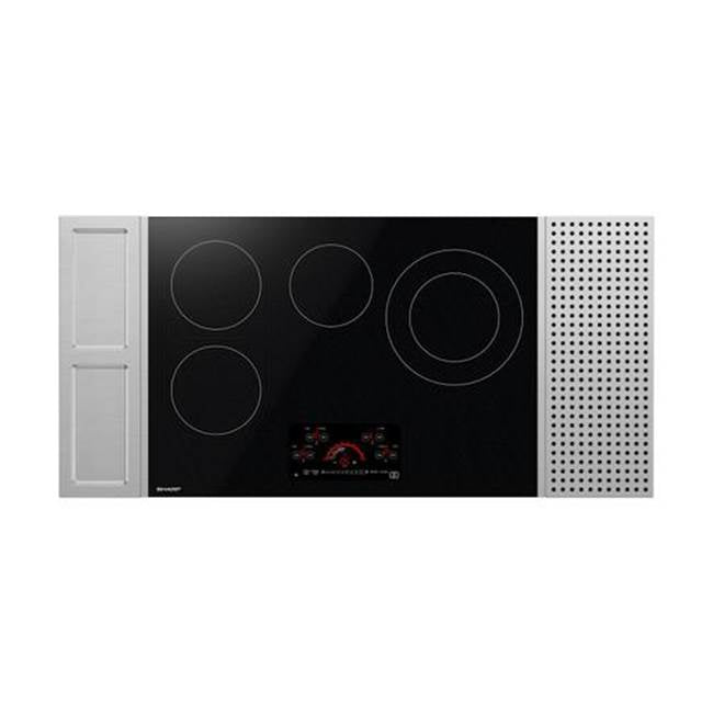 Sharp - 30'' Electric Cooktop, 4 Heating Zones - Stainless
