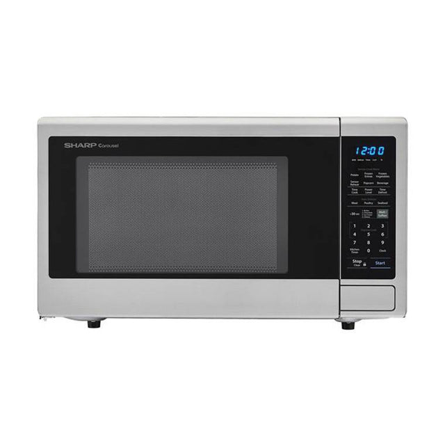 Sharp - 2.2 CF Microwave 1200W 16'' Turntable Sensor 10 Power Lev - Stainless