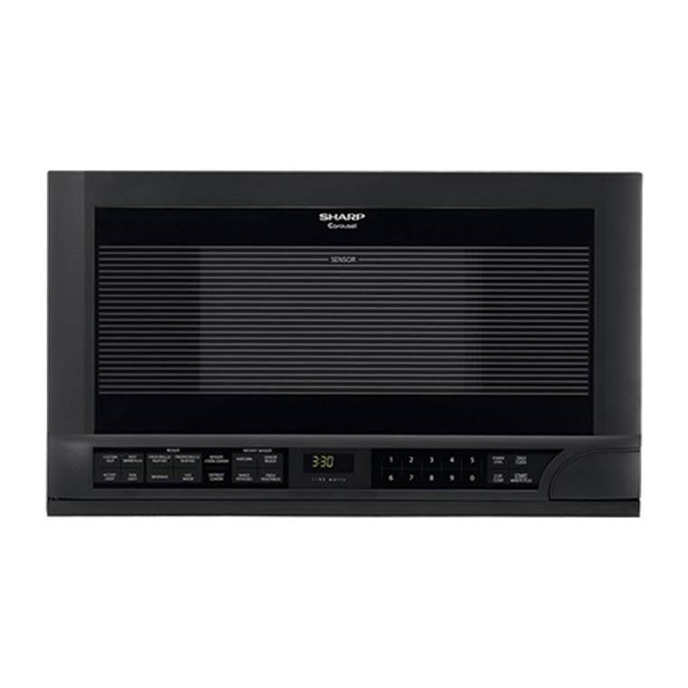 Sharp - 1.5 CF Over-the-Counter Microwave Auto Touch 1100W - Black