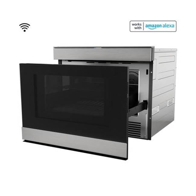 24'' / 1.4 CF Flat Panel Microwave Drawer, Convection, Wi-Fi