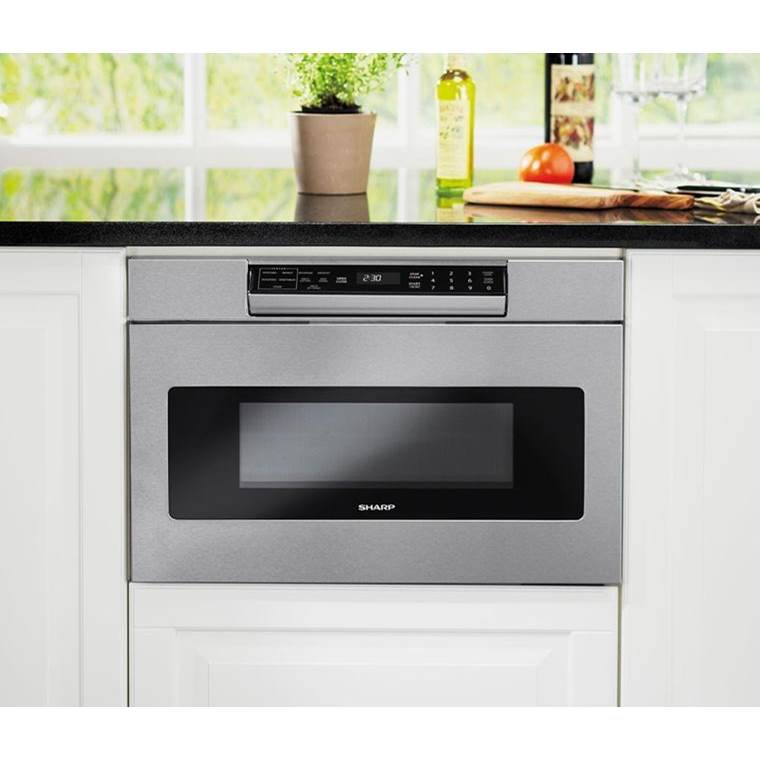 24'' / 1.2 CF Flat Panel Microwave Drawer 1000W Sensor LCD