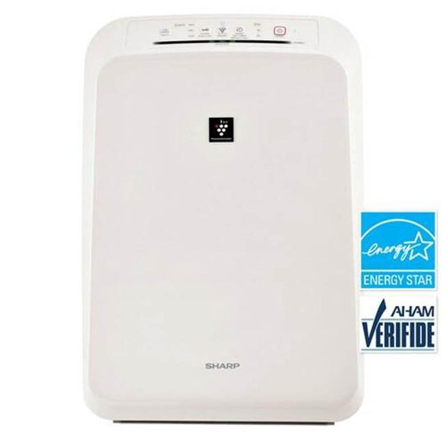 Sharp - Plasmacluster Ion Air Purifier, True HEPA, Rooms up to 259 Sq. Ft. - White
