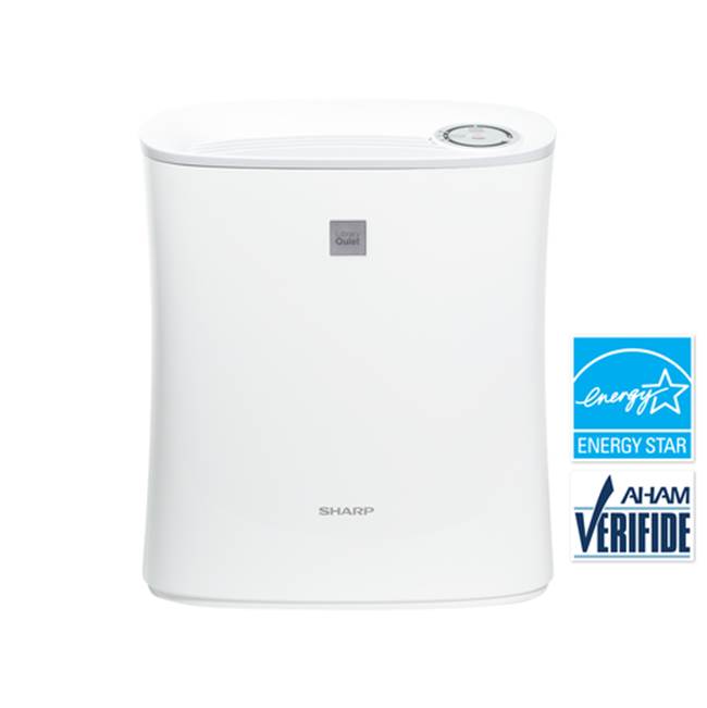 Sharp - Air Purifier, HEPA Filter, Rooms up to 143 Sq. Ft. - White