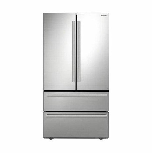 Sharp - 22.5 CF Counter-Depth 4-Door French Door - Stainless