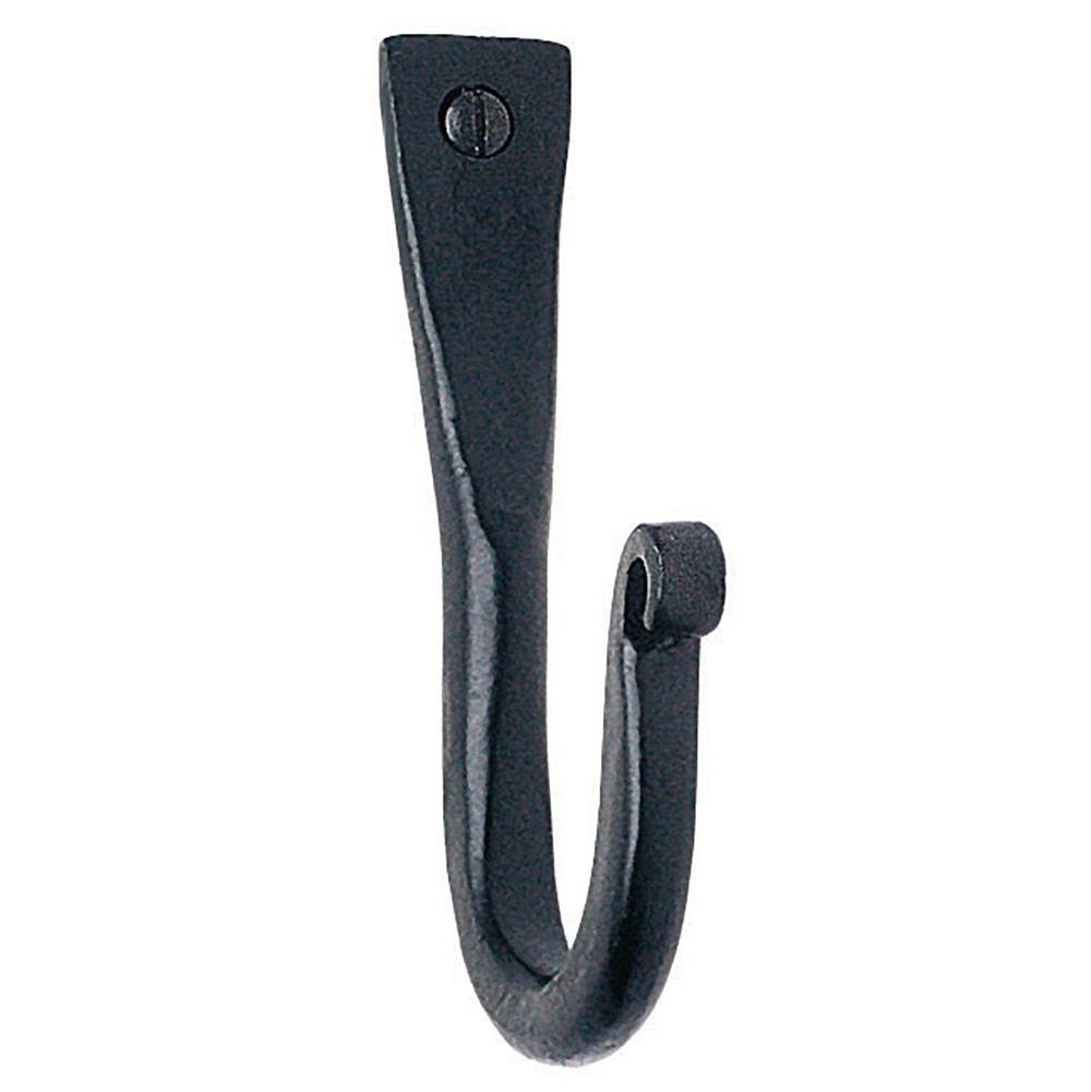 Smedbo - Rustic Single Hook 2 3/8'' Iron - Black Wrought Iron