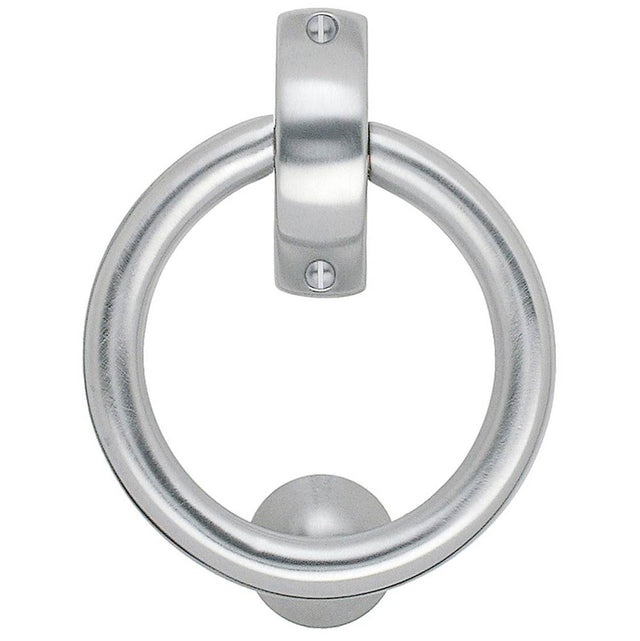 Smedbo - Finnish Ring Knocker, Br Chr. - Brushed Chrome