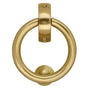Smedbo - Finnish Ring Knocker, Br Brass - Brushed Brass