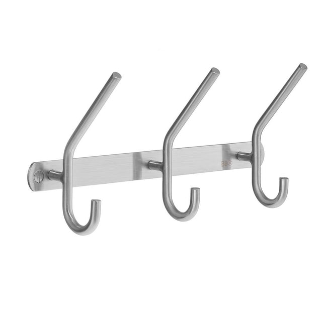 Smedbo - Rack 3 Hook Brushed Stainless Steel