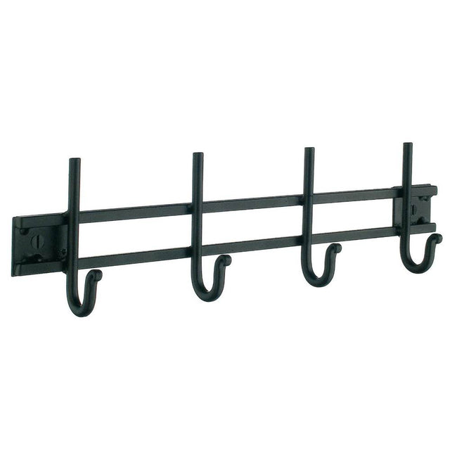 Smedbo - BESLAGSBODEN Coat Rack, Quadruple - Black Wrought Iron