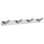 Smedbo - BESLAGSBODEN Coat Rack, Quadruple - Brushed Stainless Steel