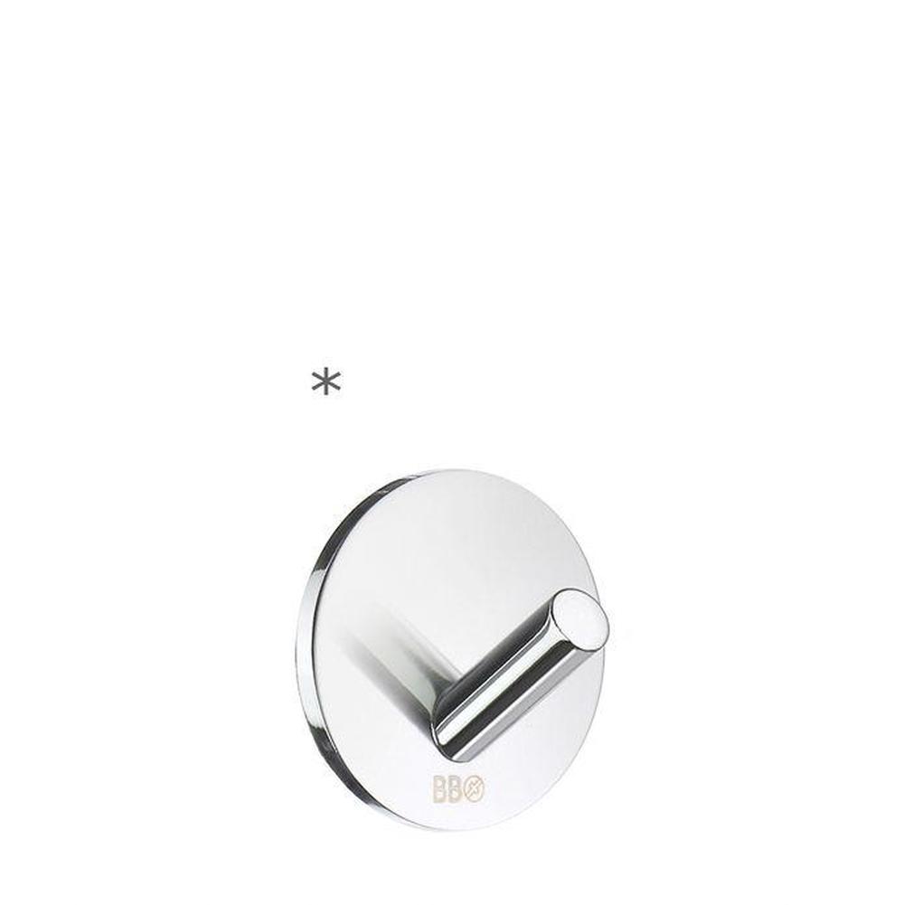 Smedbo - Design Single Hook Mini Self Adhesive Ssb 4 Pcs - Brushed Stainless Steel