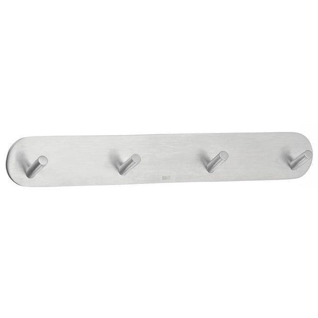 Smedbo - Design Mini Double Hook - Polished Stainless Steel Self-Adhesive - Polished Stainless Steel