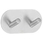 Smedbo - Design Double Hook Self Adhesive Ssb - Brushed Stainless Steel