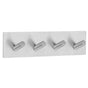 Smedbo - Quad Hook Brushed Ss Self Adhesive - Brushed Stainless Steel